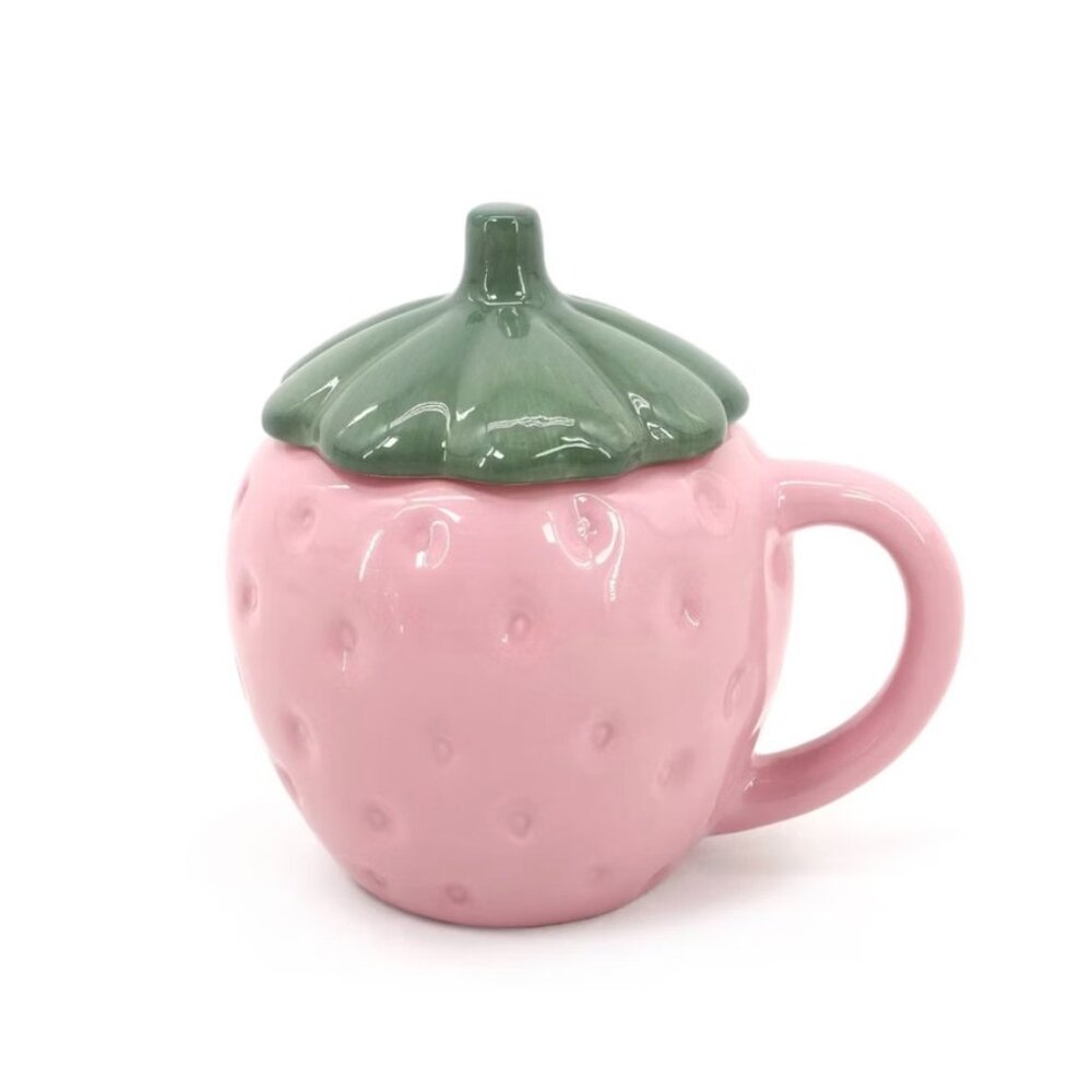 NWT Strawberry Mug with Cover - Picture 2 of 5